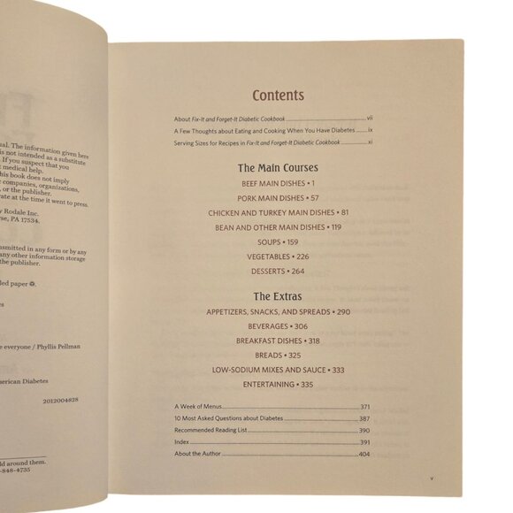 Fix It And Forget It Diabetic Cookbook Exclusive Edition 2012  Phyllis Pellman G - Picture 10 of 16